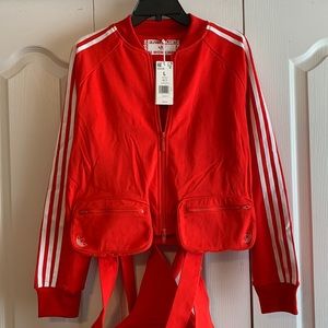 Adidas JI WON CHOI Ladies Red jacket size large NWT
